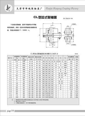 CL型齿式联轴器